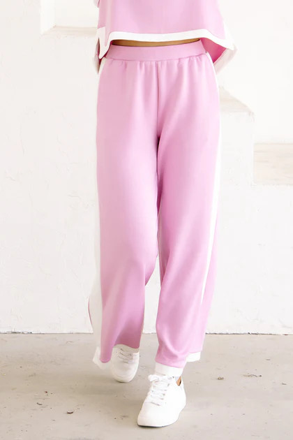 Stay in the Know Pink Wide Leg Pant | The Willow Tree