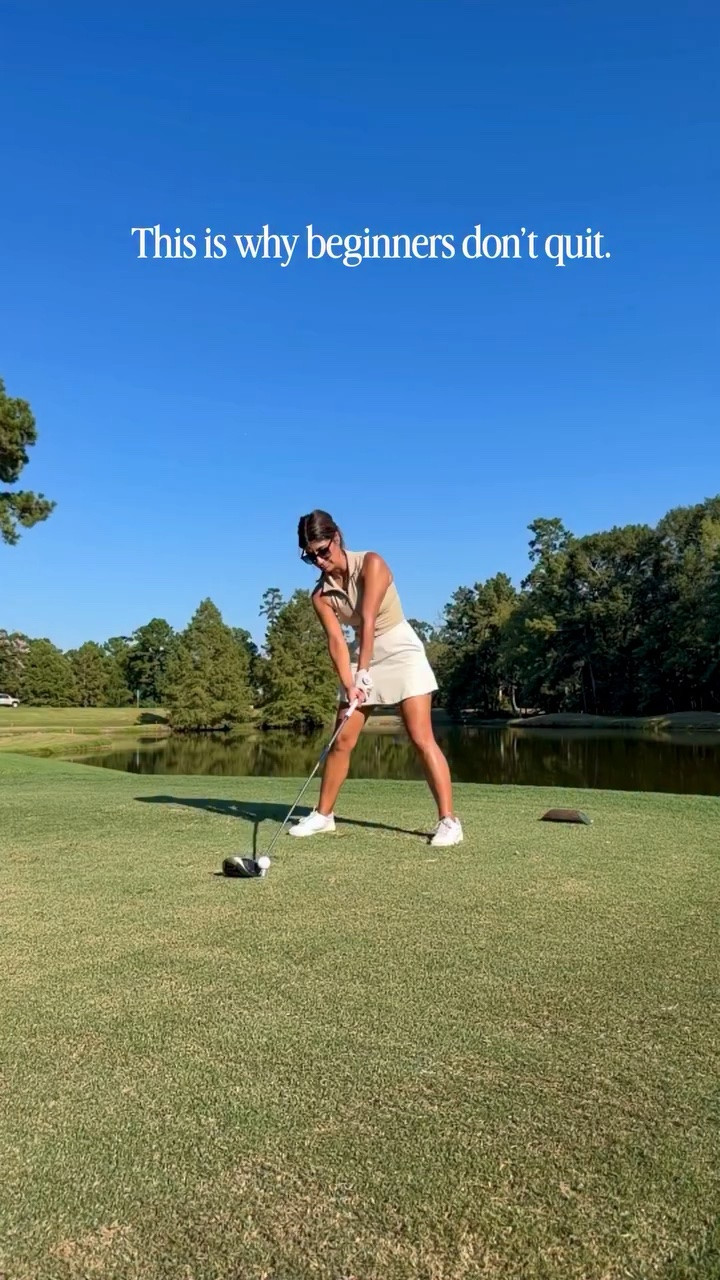 Not every shot was perfect… but enough were to keep the dream alive.

#golfgirl #womenwhogolf #beginnergolfer #golf