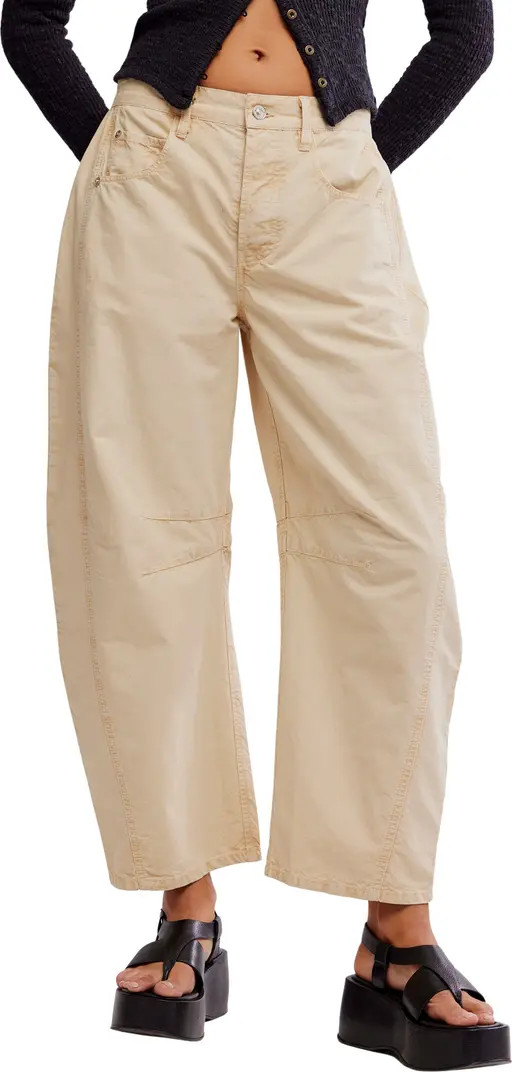 Free People Good Luck Barrel Leg Pants | Nordstrom | Nordstrom