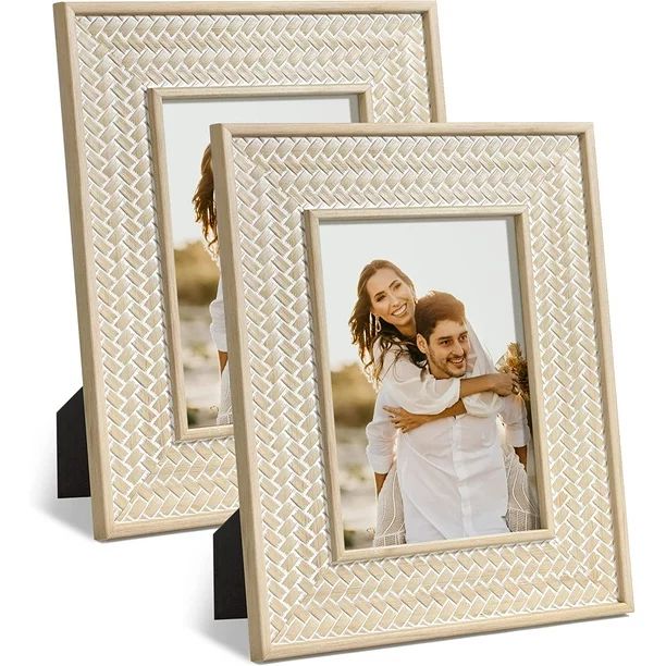 Afuly 5x7 Picture Frame Boho Picture Frames Shabby Chic Rustic Farmhouse Moroccan Photo Frame Hom... | Walmart (US)