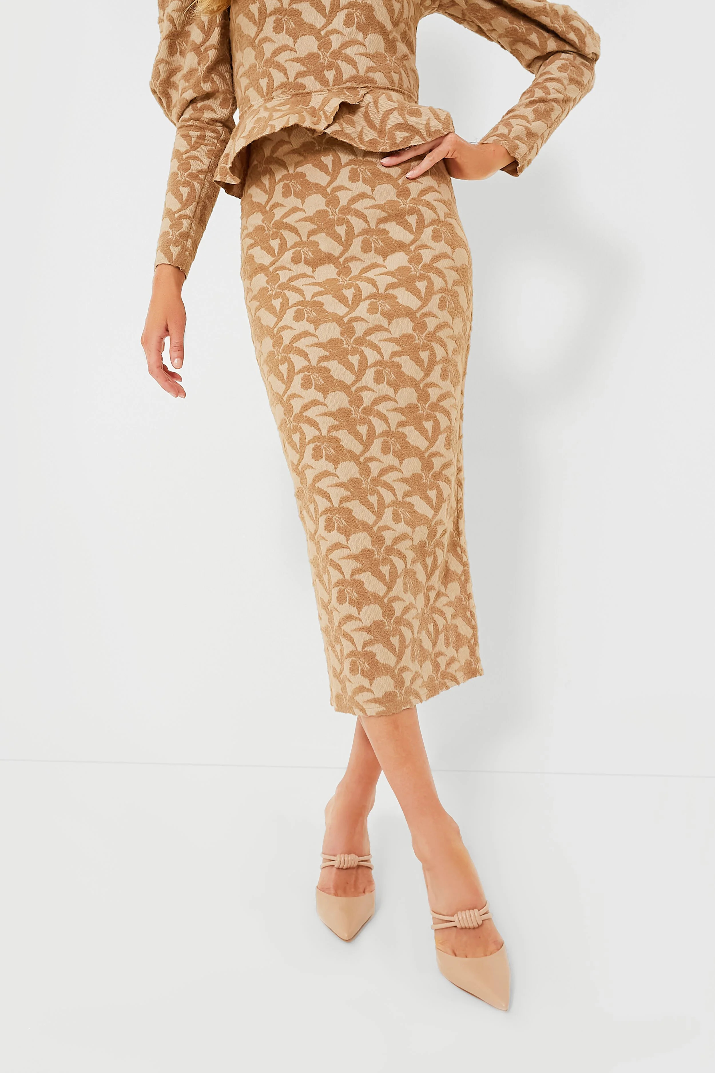 Taupe Augustine Pencil Skirt | Tuckernuck (US)