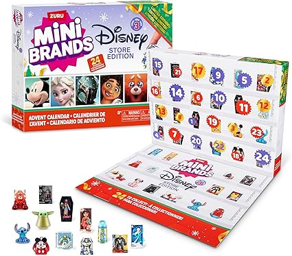 Disney Advent Calendar 2024 by ZURU Mini Brands Limited Edition Advent Calendar, 24 Days of Supri... | Amazon (US)