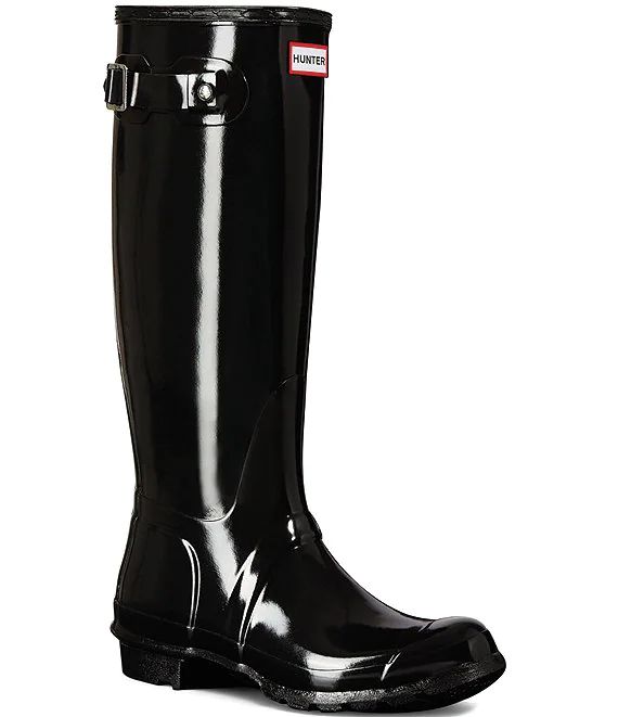 Women's Original Tall Gloss Buckle Strap Rain Boots | Dillard's