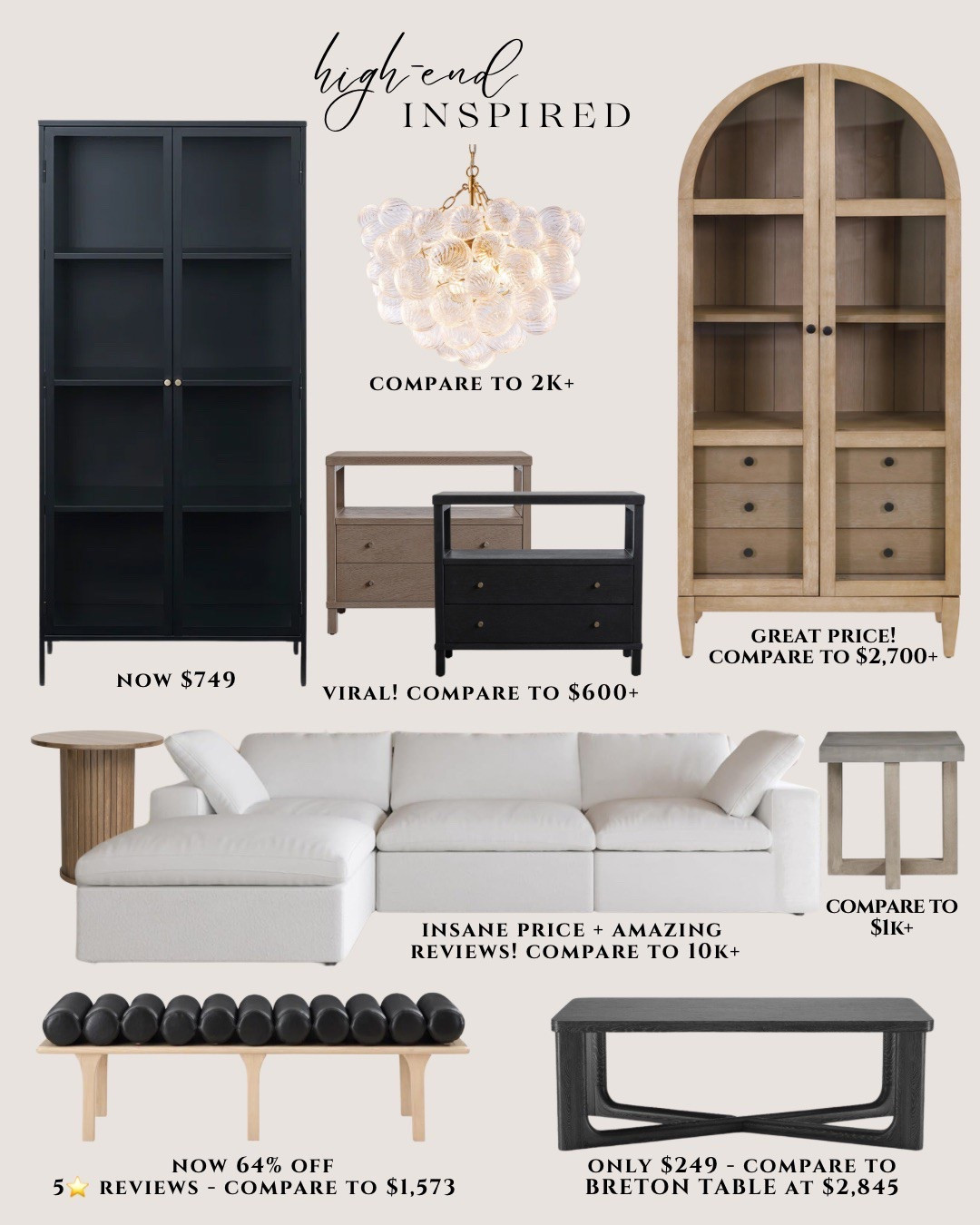 Designer look for less home furniture 

#LTKSaleAlert #LTKHome