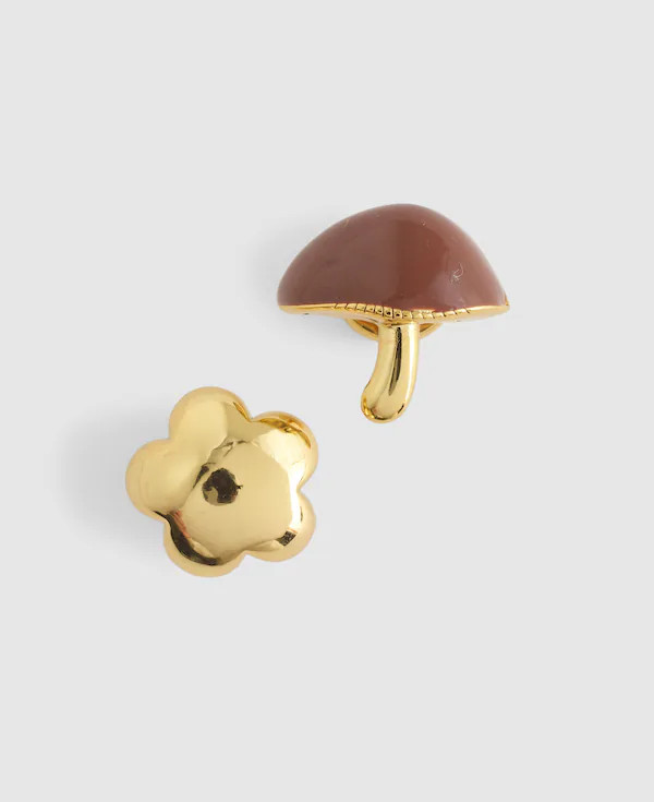 Mushroom &amp; Flower Screw Pin Set | Madewell
