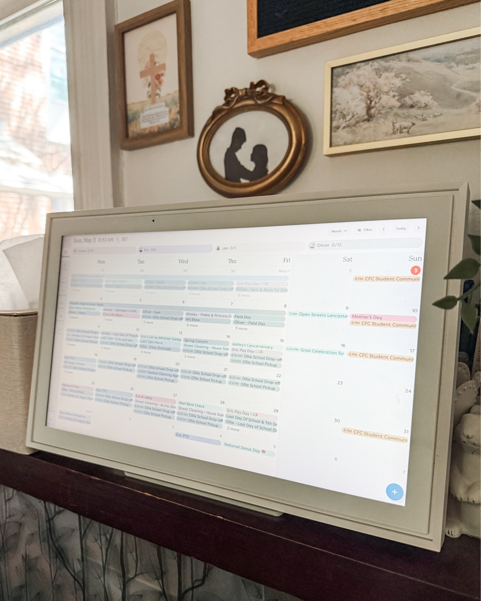 The Skylight Calendar continues to earn a permanent spot in my Favorite Finds lists because it truly changes how our family functions. The routines and chore charts have been especially helpful as we head into summer break. My kids love checking off tasks, earning rewards, and having a visual reminder of what they need to do each day. It's been one of the best tools for creating structure without constant reminders from mom.

#LTKHome #LTKmomlife #LTKdayinmylife