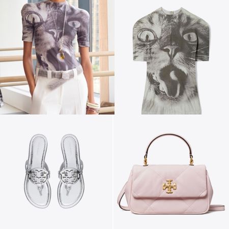 Spring edit—- Tory Burch Resort 2024 collection features the work of famed photographer Walter Schels, known for his heroic animal portraits, Schels photographed Cat in 1994. This photo-printed t-shirt is made of stretch cotton for a slim, flattering fit. 

#LTKtravel #LTKSeasonal #LTKitbag