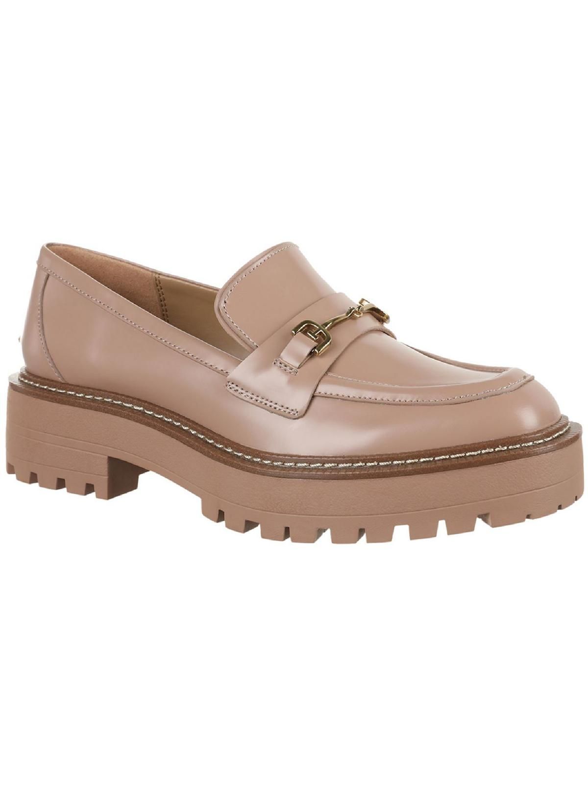 Sam Edelman Womens Laurs Leather Lug Sole Loafers - Walmart.com | Walmart (US)