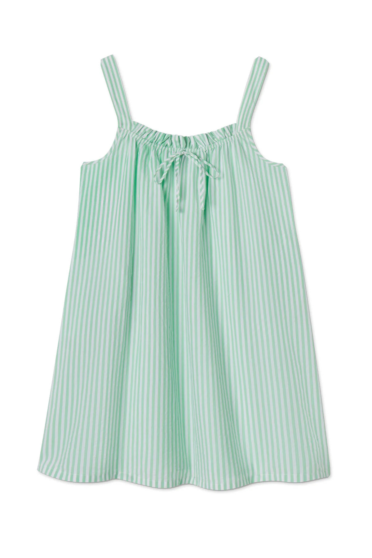 Alice Nightgown in Clover Leaf Seersucker | Lake Pajamas