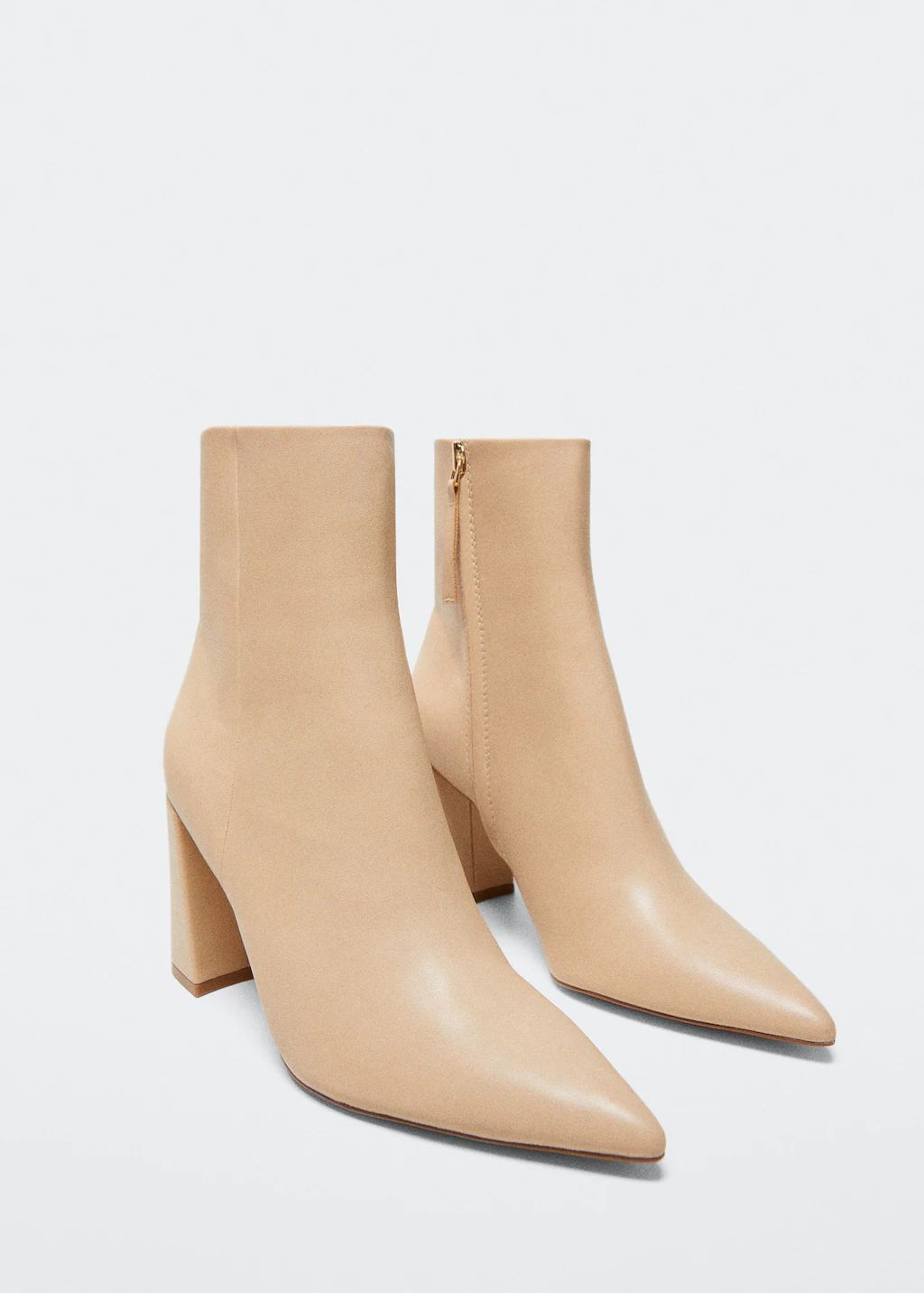 Heel zipped boots -  Women | Mango USA | MANGO (US)