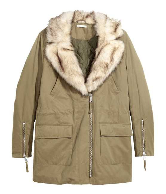 Parka with Faux Fur Collar | H&M (US)