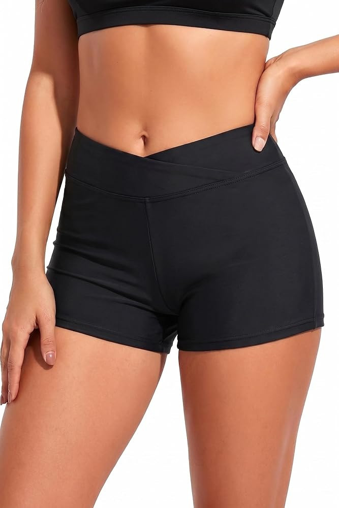 Yonique Womens Swim Shorts Bathing Suits Bottoms Swimsuit Bottoms(Available in Plus) | Amazon (US)