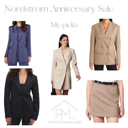 Nordstrom anniversary sale. Blazers, skirt, blazer dress

#LTKstyletip #LTKsalealert #LTKxNSale