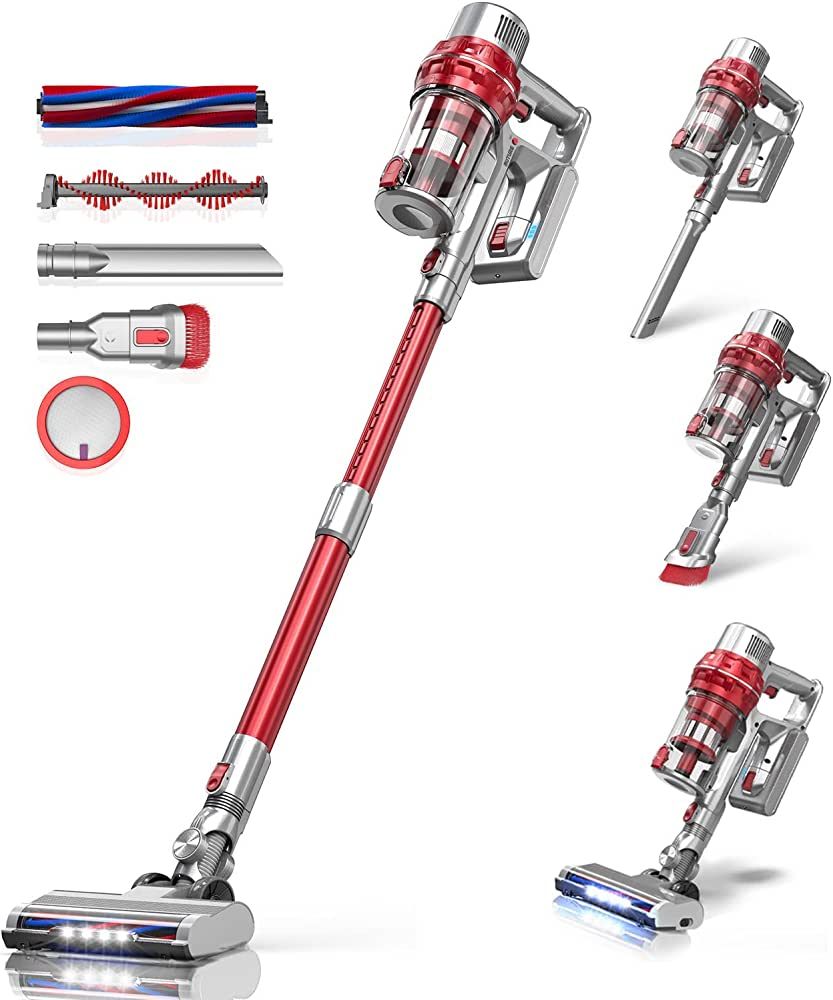 BuTure Cordless Vacuum Cleaner, Powerful Stick Vacuum with 380W 30KPa, 35min Runtime Lightweight ... | Amazon (US)