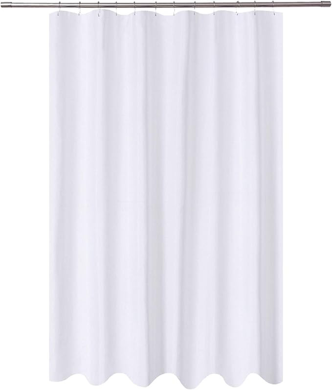 N&Y HOME Extra Long Shower Curtain Liner Fabric 72 x 96 inches, Hotel Quality, Washable, Water Re... | Amazon (US)