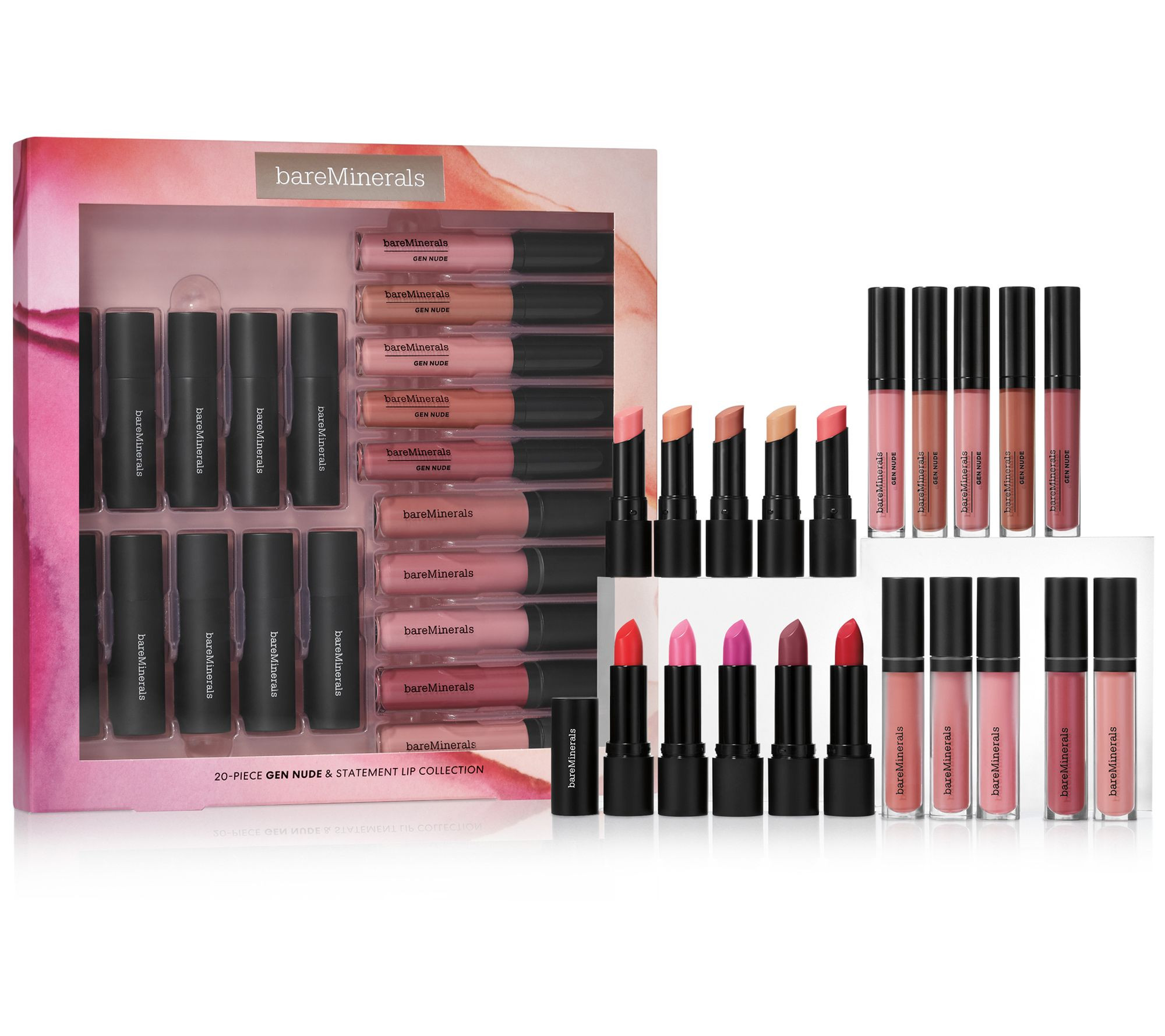 bareMinerals 20-Piece Holiday Lip Vault | QVC