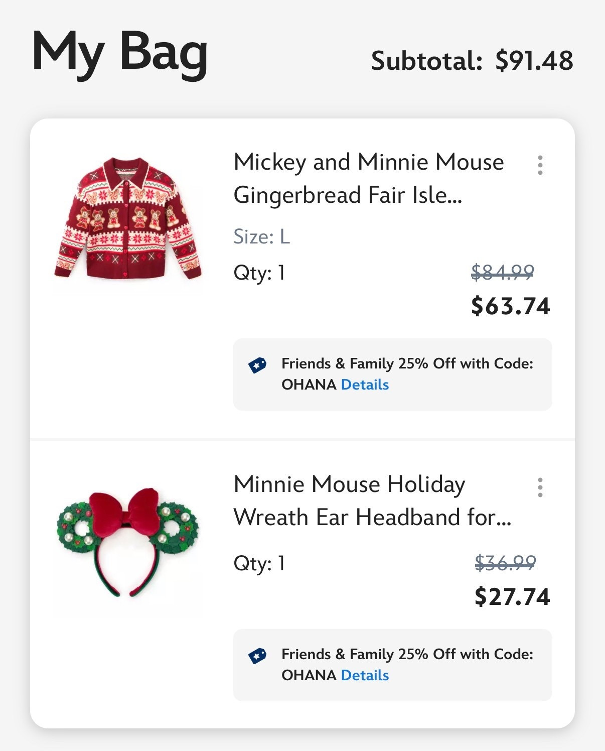 Shop Disney has a sale going on right now! 25% off with code ohana!


Disney outfits, WDW, Walt Disney world, Disneyland, Disney Christmas, Disney holiday

#LTKTravel #LTKHoliday #LTKSeasonal