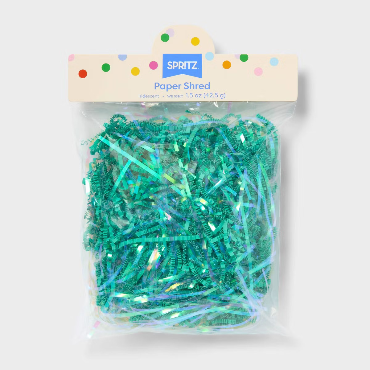 1.5oz Iridescent Paper Shred Filler Green - Spritz™ | Target