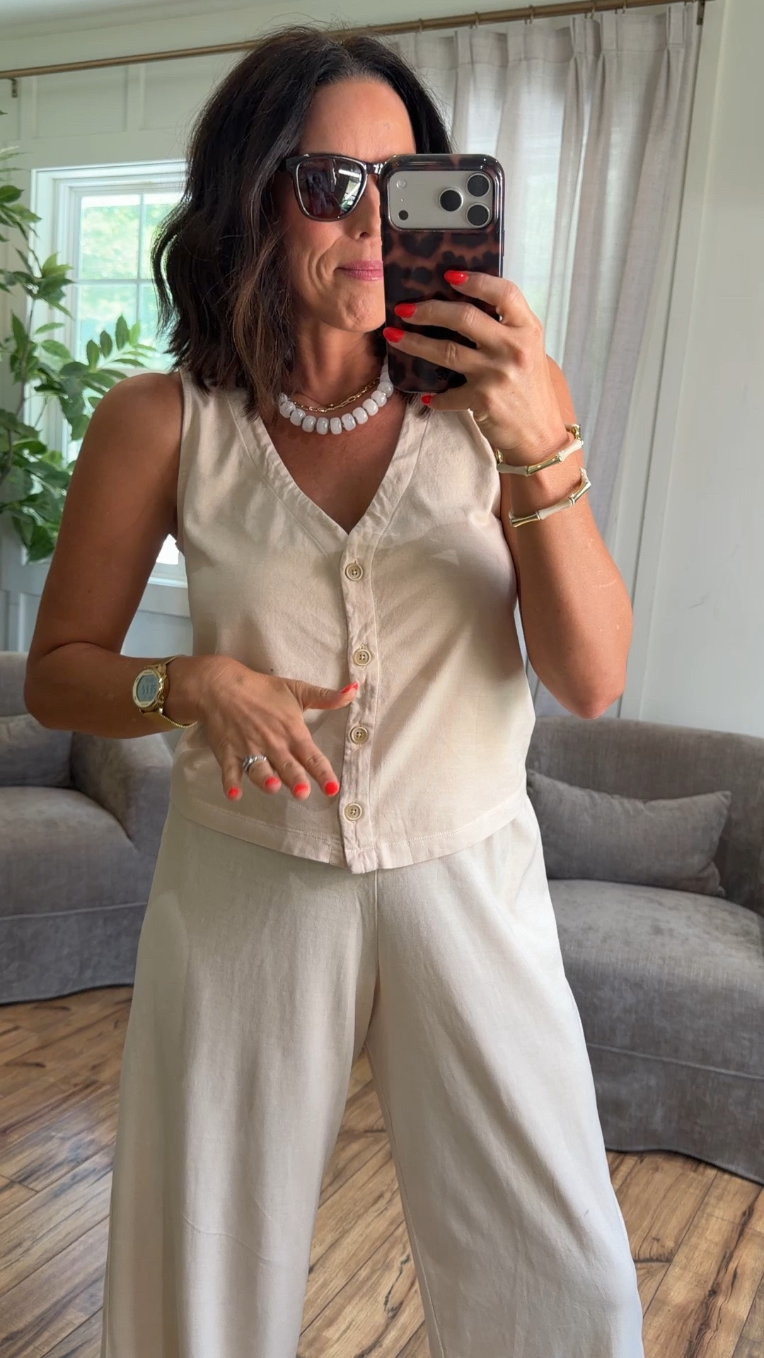 Wearing a xs in both pieces!

#LTKMidsize #LTKOver40 #LTKootd
