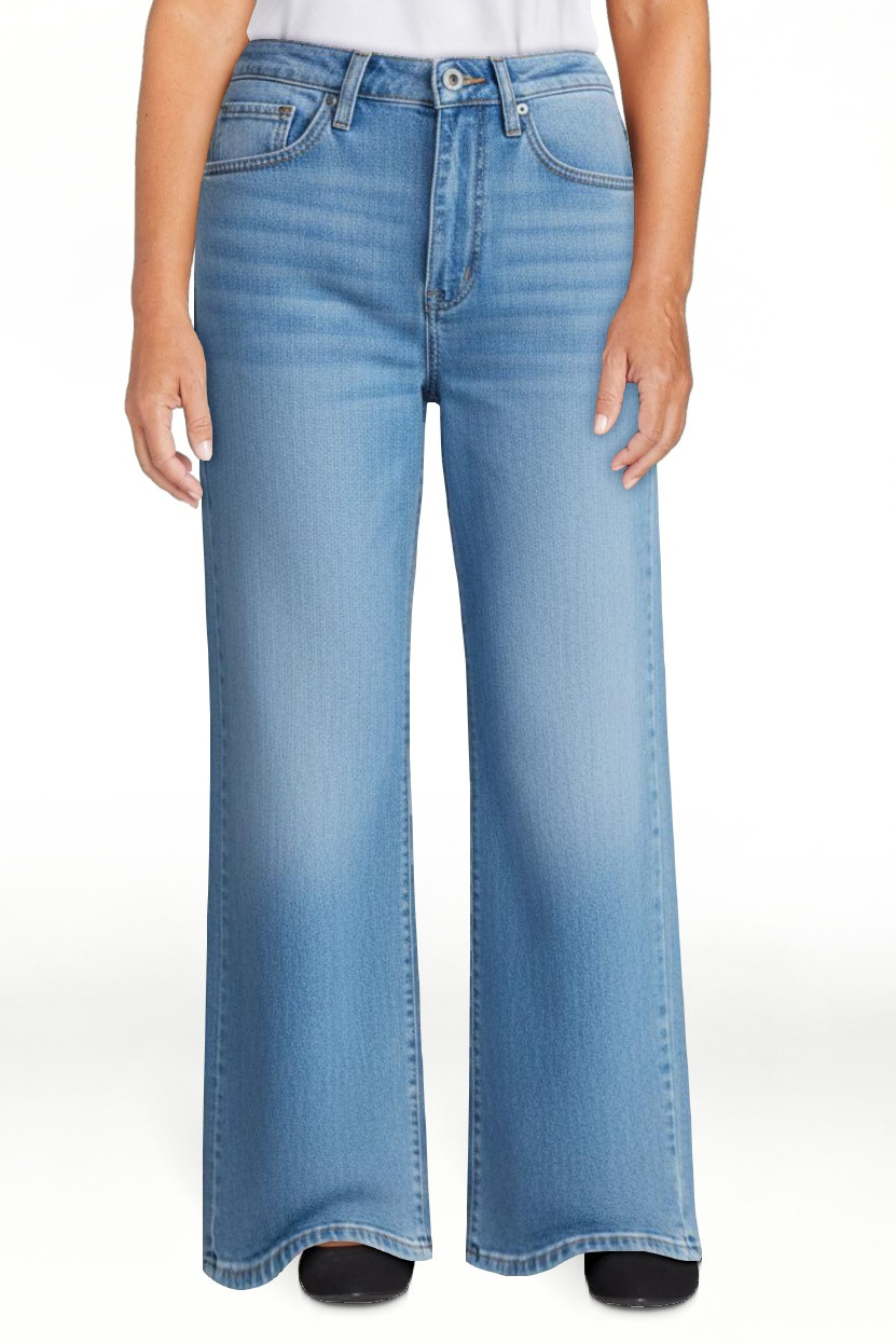 Free Assembly Women's and Women's Plus High Rise Cropped Wide Leg Jeans, Sizes 0-22W | Walmart (US)