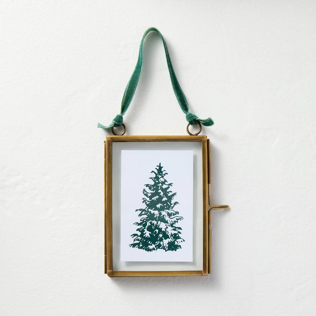 Brass and Glass Portrait Frame Ornament - Hearth & Hand™ with Magnolia | Target