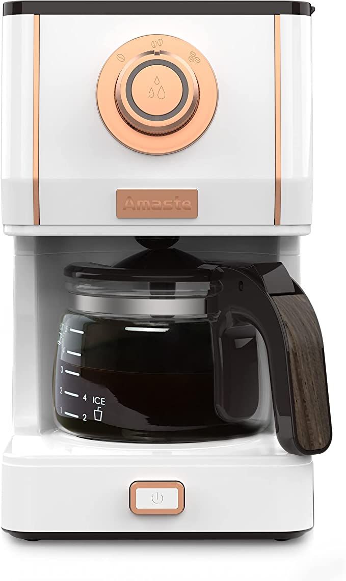 Amaste Retro Style Coffee Machine with 25 Oz Glass Coffee Pot, Reusable Coffee Filter & Three Bre... | Amazon (US)