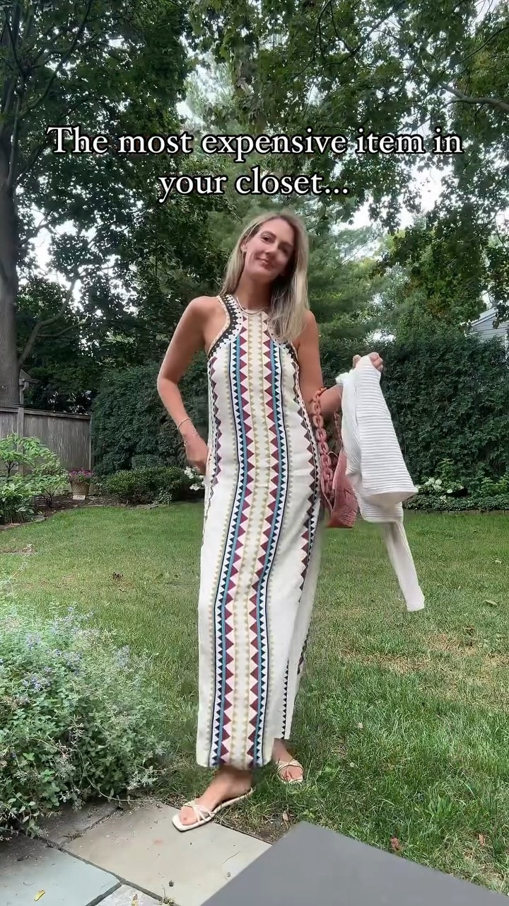 I bought this dress for something specific and didn’t end up wearing it and then thought, I’ll save it for Italy (which was months away at the time). But like, no, don’t save it—wear it! So I did, to a casual date night and then again, to a dinner, and will bring it with me in two weeks to Italy. When i heard the phrase “the most expensive item in your closet is the one you don’t wear” it hit HARD because it’s so accurate. Why even buy something you won’t use—pure silliness. Wear your clothes (or move on!)

#stylisttip #highlowstyle

#LTKSeasonal #LTKStyleTip