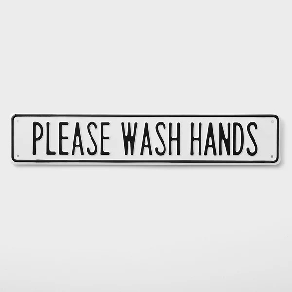 Please Wash Hands Sign | Schoolhouse