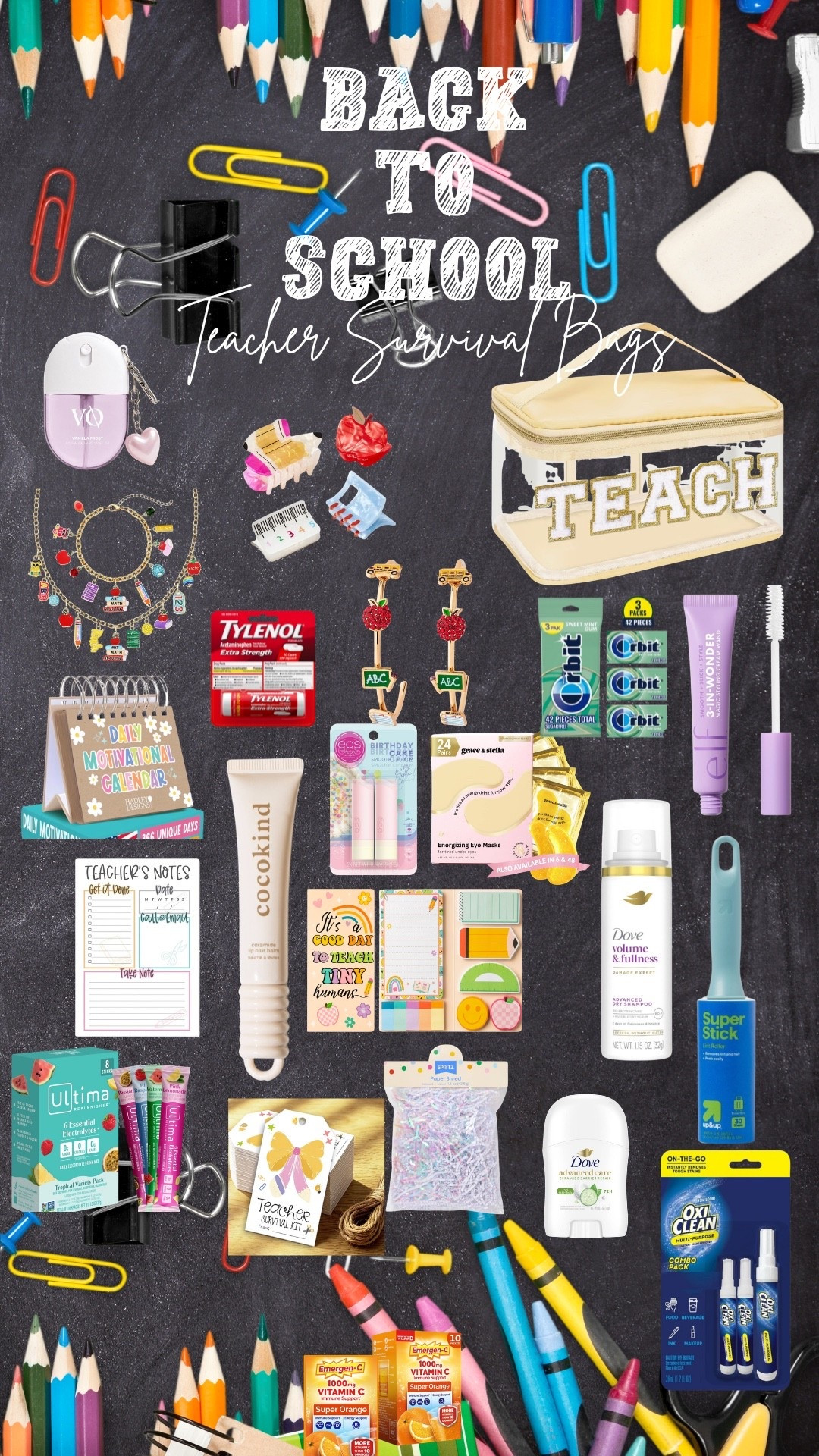 The perfect teacher survival kit gift bag 📚✏️📓 #teacher #school #teachergift #backtoschool

#LTKKids #LTKselfcare #LTKmomlife