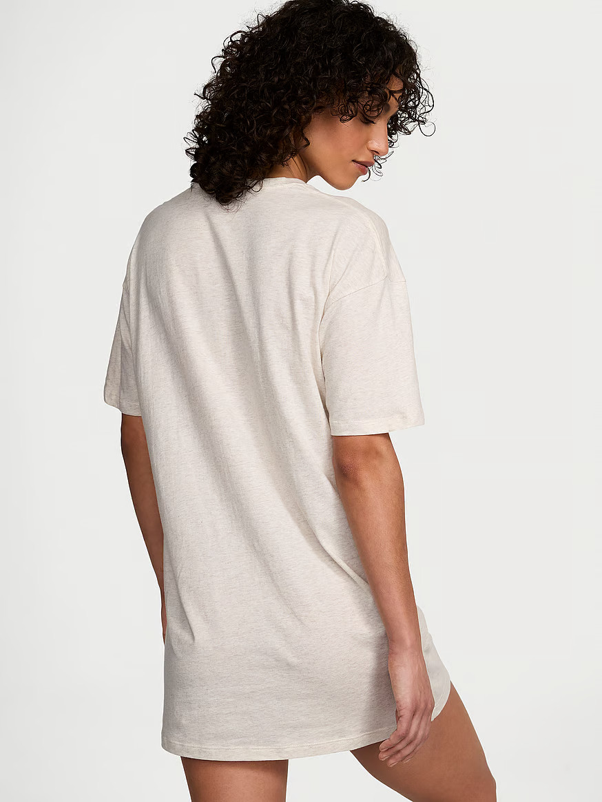 Buy 100% Cotton Oversized Sleep Tee, Angel Pink - Order Sleepshirts online - Victoria's Secret US | Victoria's Secret (US / CA )