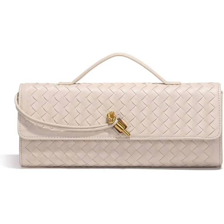 Women's Handmade Woven Evening Bag Casual Leather Shoulder Handbag Casual Crossbody Bags with Det... | Walmart (US)