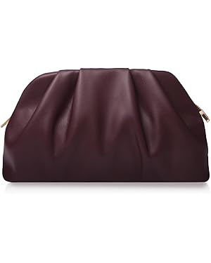 lovyoCoCo Clutch Purse for Women Soft Pleated PU Wedding Clutch, Elegant Evening Bag for Galas, P... | Amazon (US)