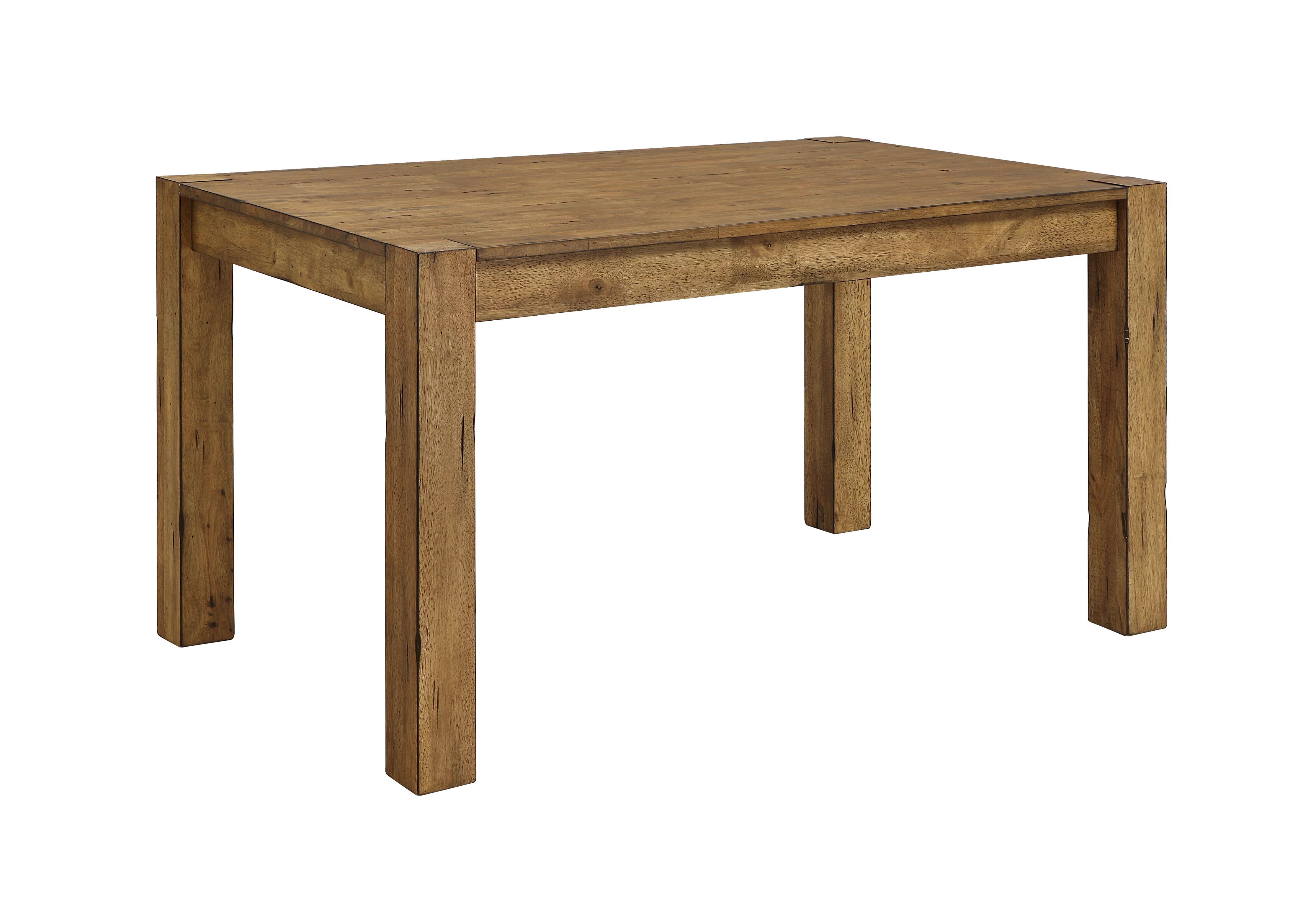 Better Homes & Gardens Bryant Solid Wood Dining Table, Rustic Brown | Walmart (US)