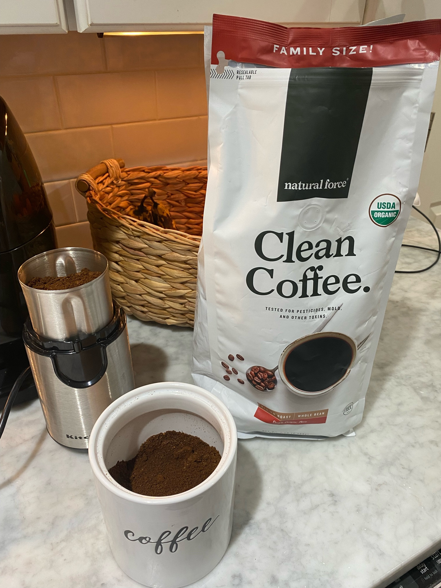 Nothing but the best coffee
Clean coffee 
Coffee grinder 
Organic coffee 
Thirty party tested coffee
Mold free coffee

#LTKhome #LTKfamily #LTKfindsunder50