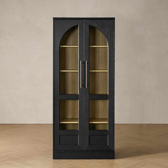 mopio Blake Tall Display Cabinet, Kitchen Buffet Pantry Cupboard, Trophy Display Case, Storage Ca... | Amazon (US)