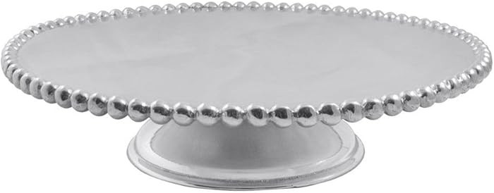 Mariposa Pearled Cake Stand | Silver | Brillante | Tableware | Cake Stands & Tiered Servers | Rec... | Amazon (US)