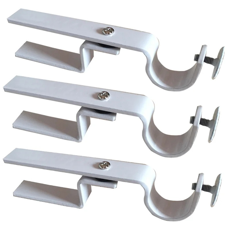 NoNo Bracket - Inside Mounted Blinds Curtain Rod Bracket Attachment (White Set of 3) | Walmart (US)