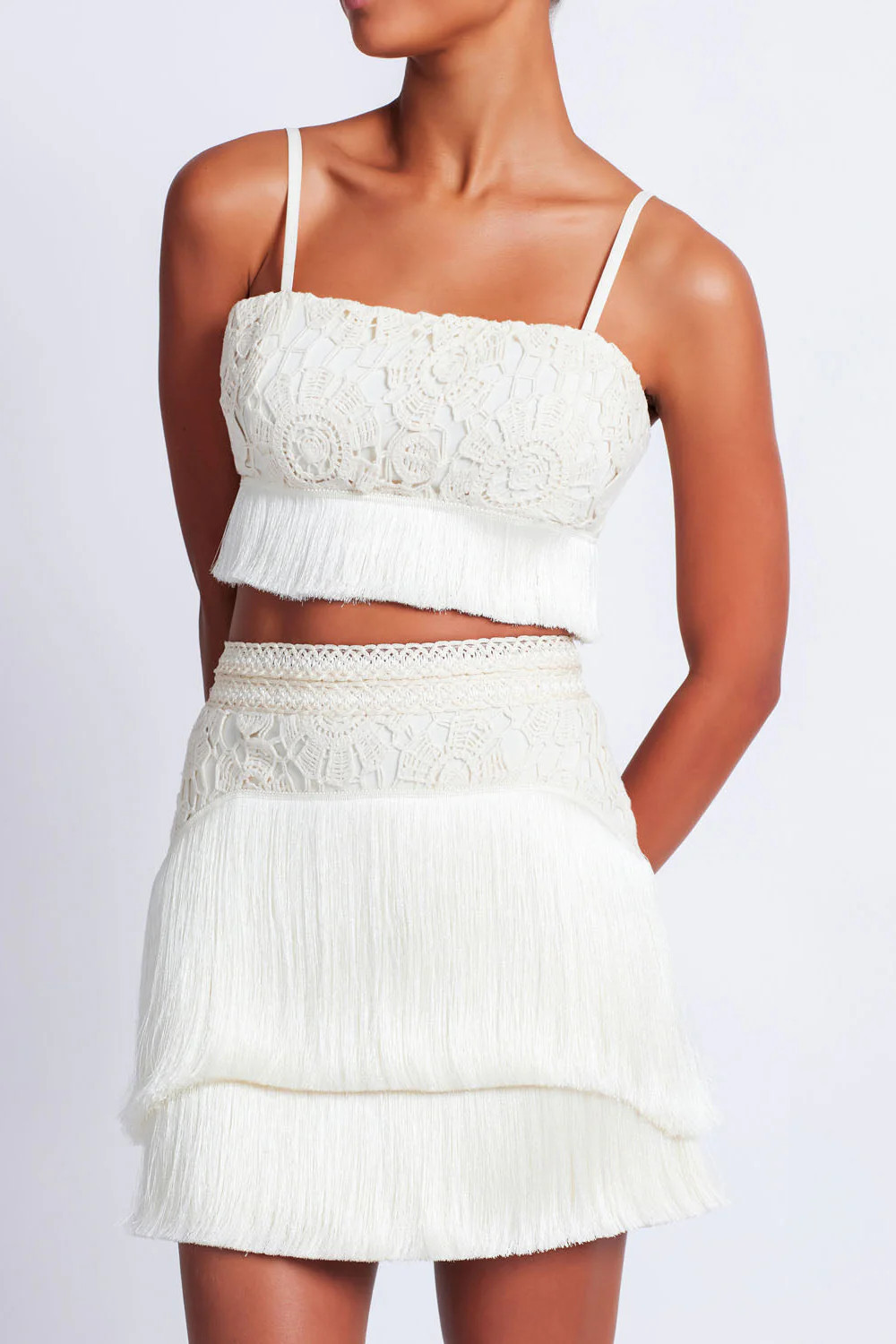 Crochet Fringe Cropped Top | PatBO