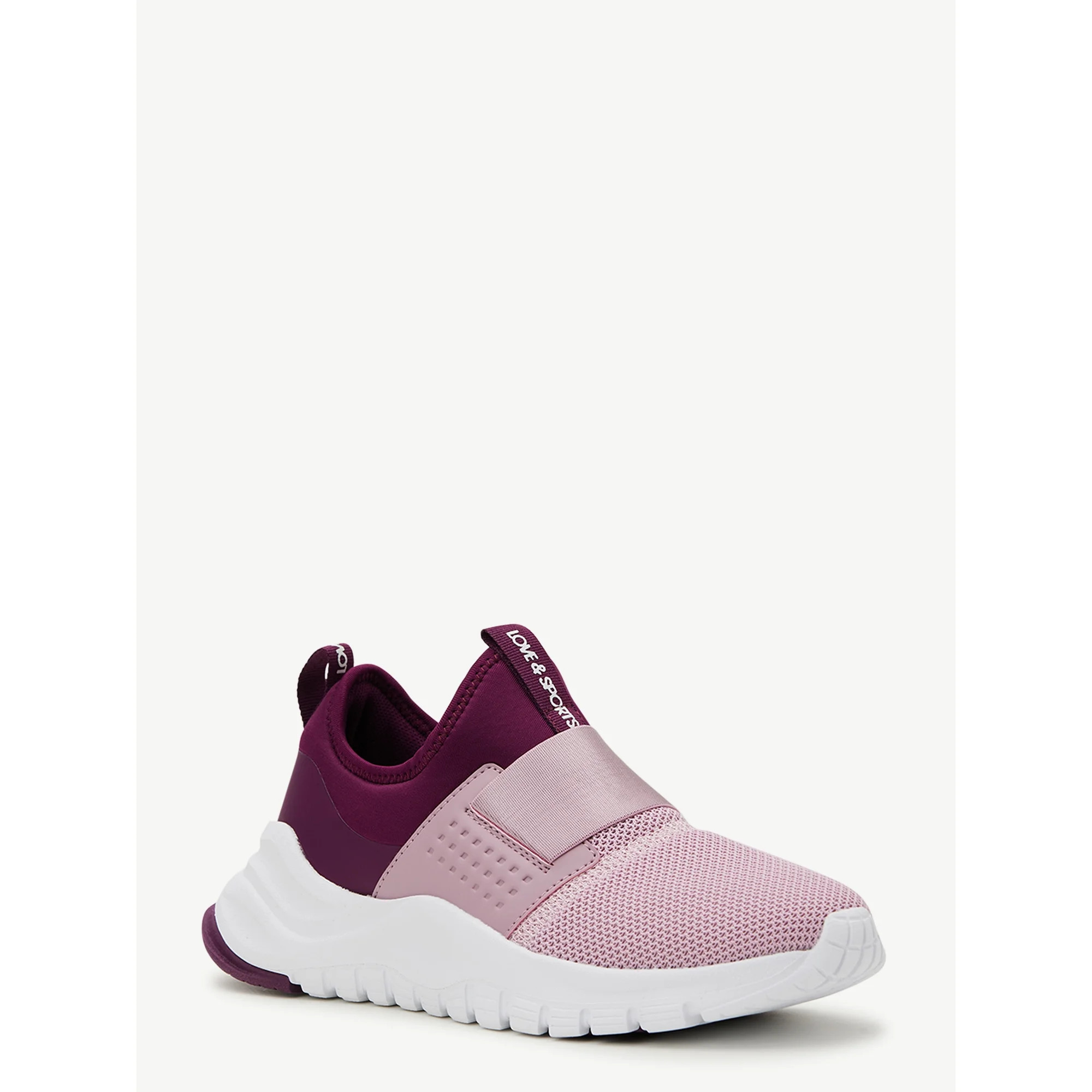 Love & Sports Women’s Slip-On Colorblocked Athletic Sneakers | Walmart (US)