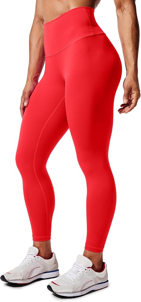 CRZ YOGA Women's Hugged Feeling Compression Leggings 25 Inches - Thick High Waisted Tummy Control... | Amazon (US)