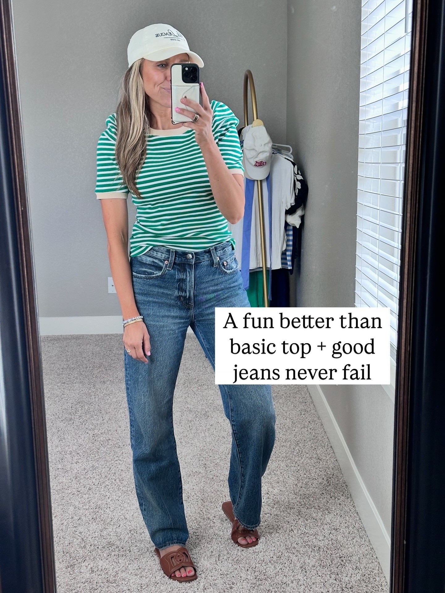 Easy summer outfit you can copy!

Top & jeans are both true to size.

#LTKSeasonal #LTKStyleTip