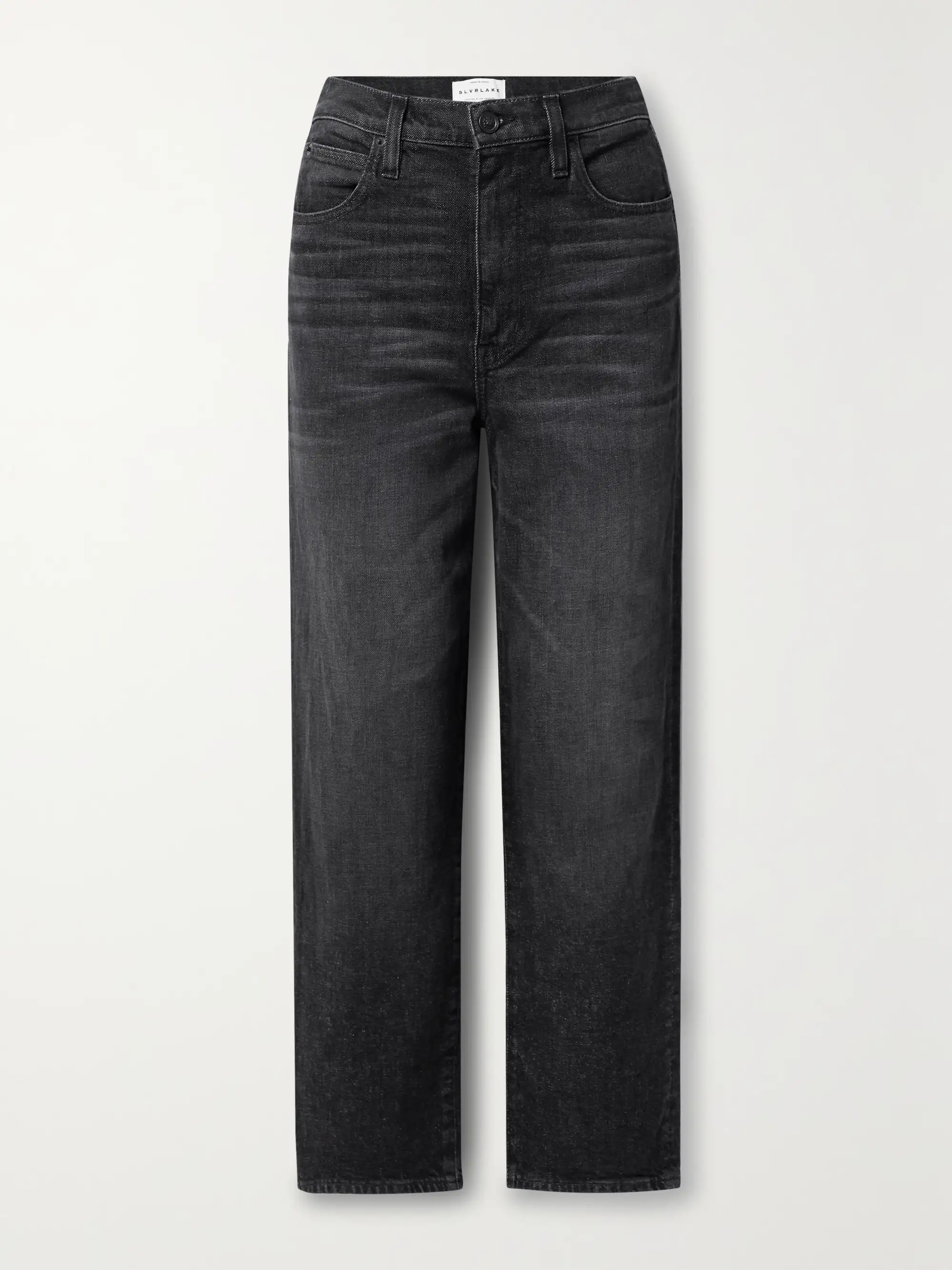 + NET SUSTAIN London cropped high-rise straight-leg organic jeans | NET-A-PORTER (US)