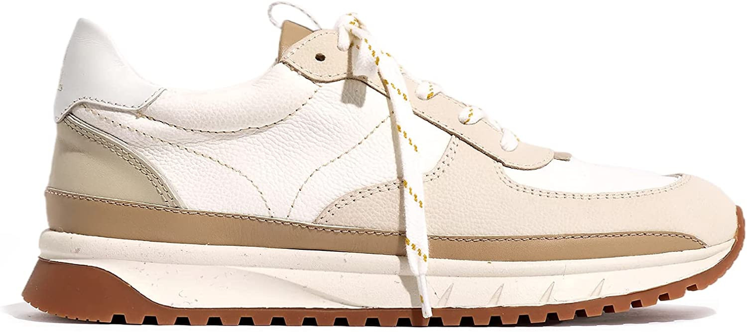 Amazon.com | Womens Lace Up Platform Sneakers Retro Colorblock Faux Leather Suede Splicing Comfor... | Amazon (US)