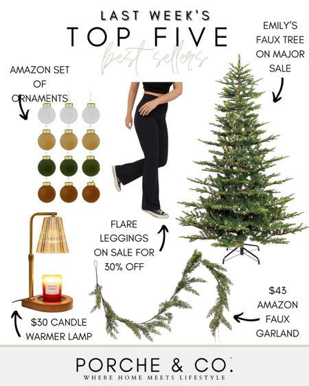 Weekly best sellers, top sellers, best sellers, Amazon home decor, Amazon holiday decor, faux Christmas tree, faux garland, candle warmer lamp, Amazon home finds, flare leggings, velvet Christmas ornaments 

#LTKstyletip #LTKsalealert #LTKhome
