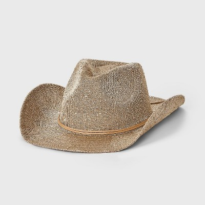 Knit Sequined Cowboy Western Hat - Wild Fable™ Tan | Target