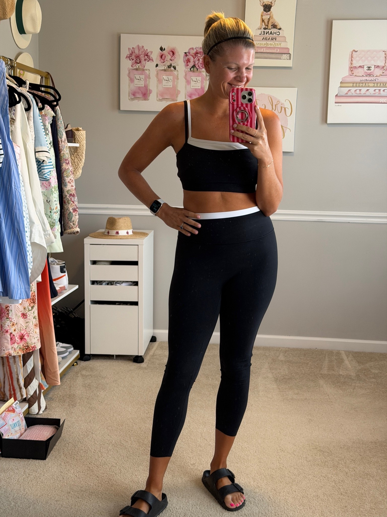 Black and white active workout set. All TTS

#LTKMidsize #LTKOver40 #LTKActive