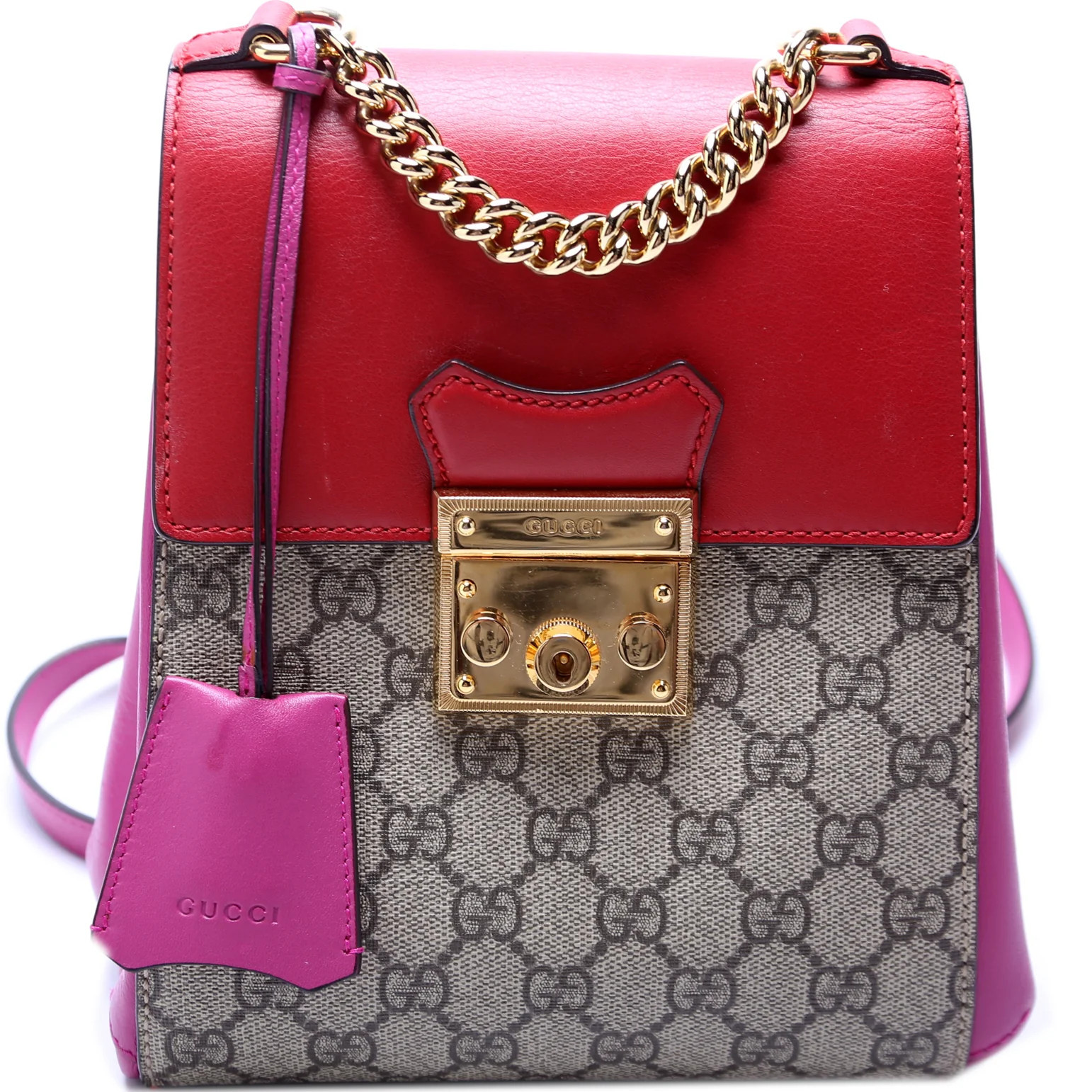 498194 Padlock Backpack GG Supreme | Keeks Designer Handbags