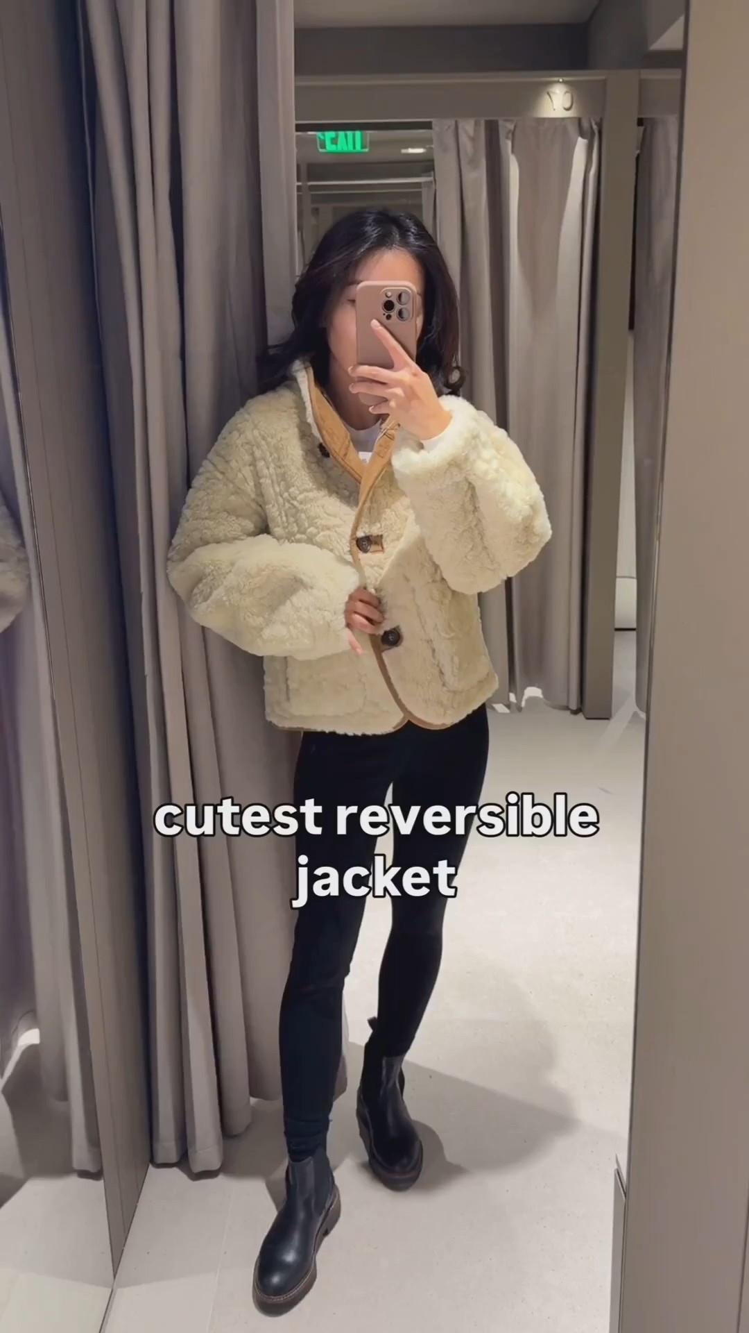 A few left in smaller sizes! Reversible, runs oversized and wider in cut, shorter length

• Zara Reversible jacket XS oversized chic fit. Faux suede with cozy shearling-like material flips over for a different look. Thicker Warm weight.

• Caslon Chelsea boots size 5 with Bombas socks sz small

• leggings Xs short (I size up)

Petite friendly winter outfits, winter coats, easy mom outfit

#LTKmomlife #LTKPetite #LTKSeasonal