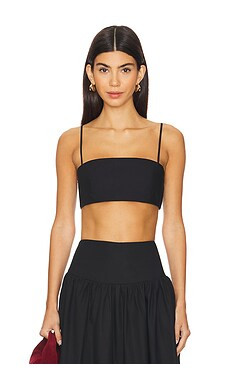Susana Monaco Crop String Top in Black from Revolve.com | Revolve Clothing (Global)