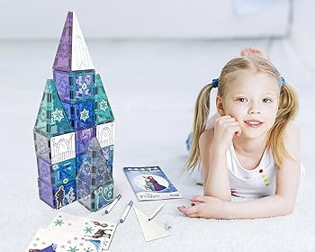Tytan Tiles Official Disney Licensed Frozen Castle Magnetic Tiles Building Set, Powerful STEM/STE... | Amazon (US)